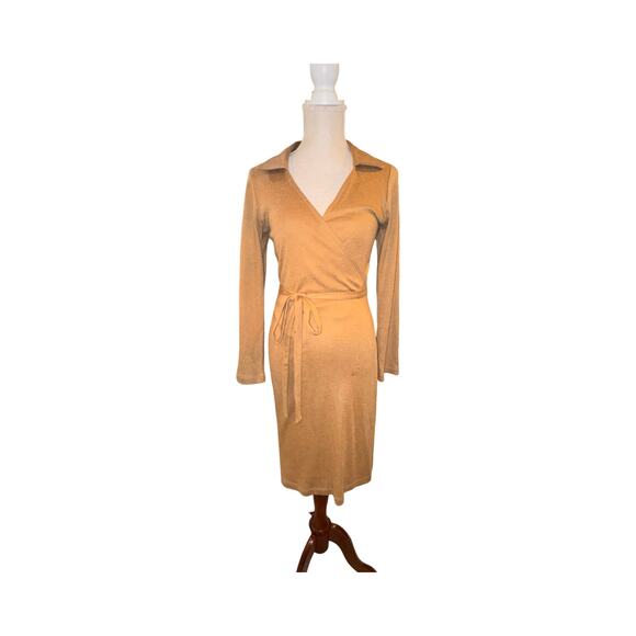 ABS Allen Schwartz Dresses & Skirts - Vintage 90s ABS by Allen Schwartz Wool Angora Wrap Dress Size Medium
